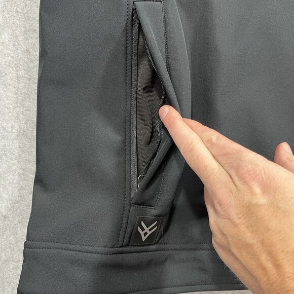 HAWX Men’s XL Black Reflective Softshell Moto Work Vest Water Resistant NWT - Picture 4 of 12